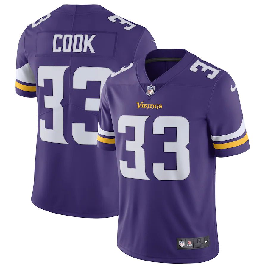 Men Minnesota Vikings #33 Dalvin Cook Nike Purple Vapor Untouchable Limited NFL Jersey->minnesota vikings->NFL Jersey